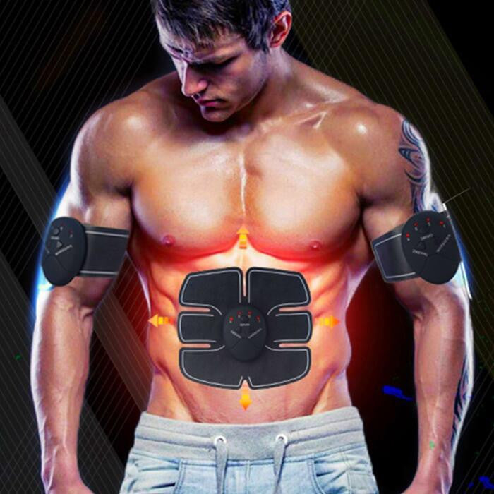 Smart Unisex EMS Electric Pulse Muscle Stimulator (Black) - SweatCraze