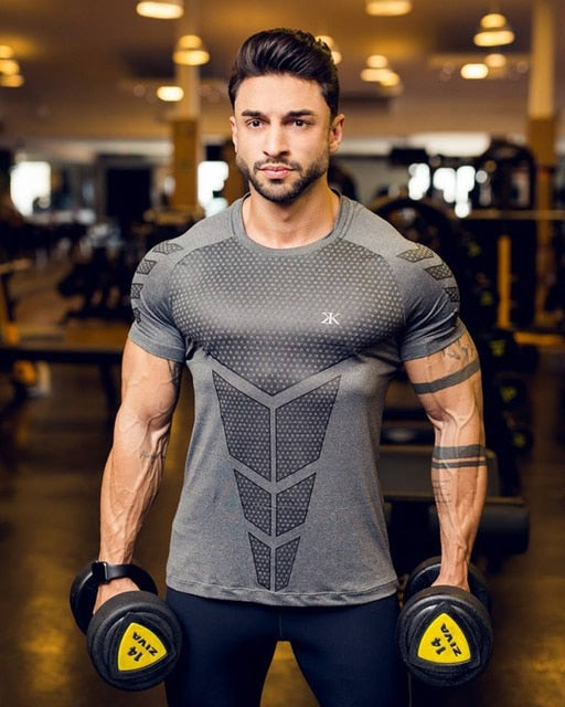 Men's Quick Dry Compression Short Sleeve Shirt - SweatCraze