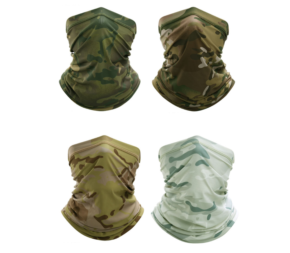 Camo Neck Gaiter Bandana Face Masks