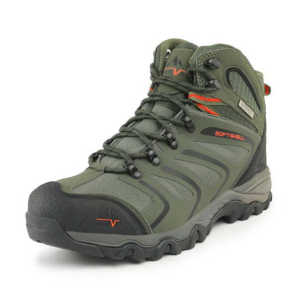 SOFTSHELL Mens Waterproof Hiking Boots Backpacking Lightweight Outdoor Work Boots