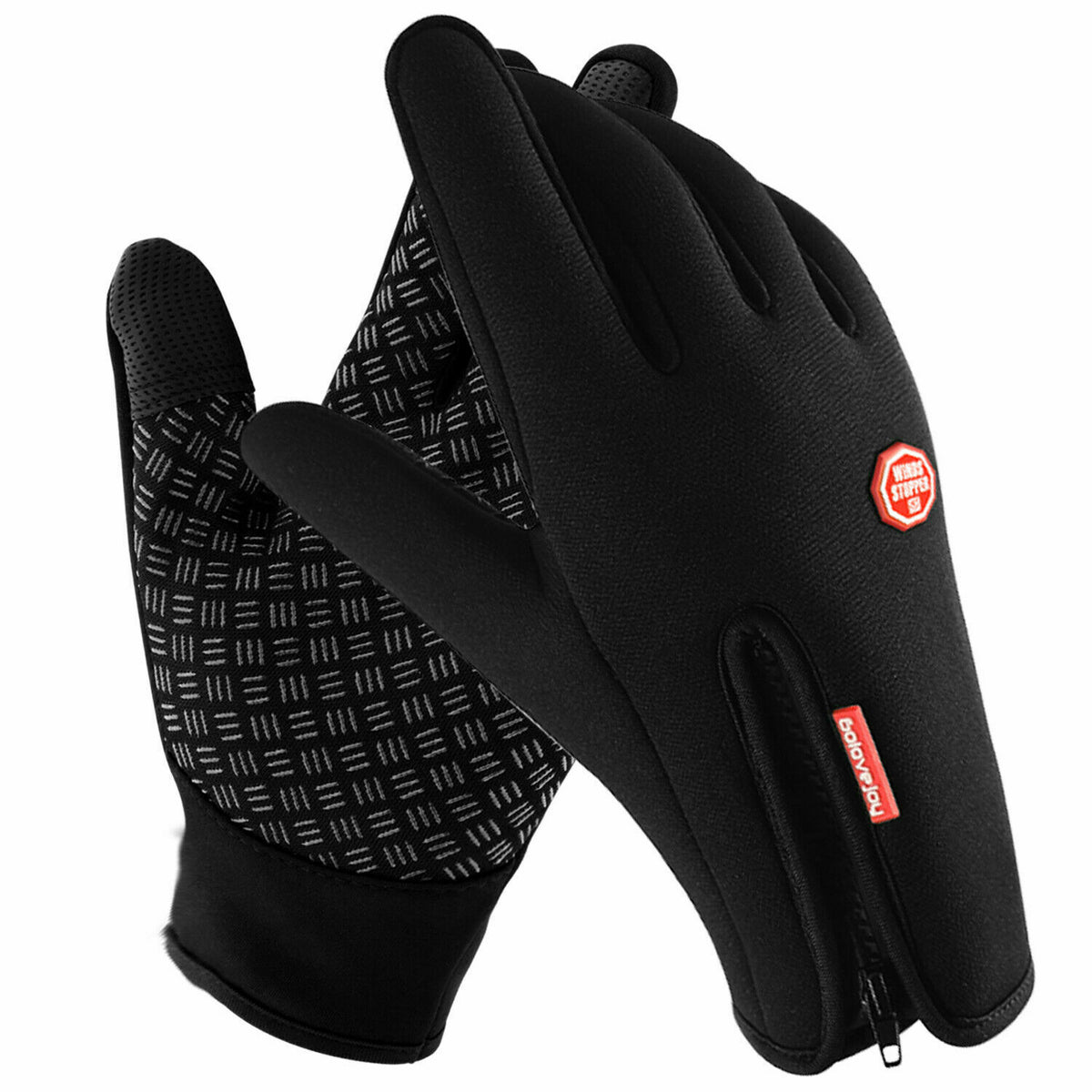 Guanti Invernali Uomo Donna – Touch Screen, Antivento, Impermeabili, Termici – Colore Nero