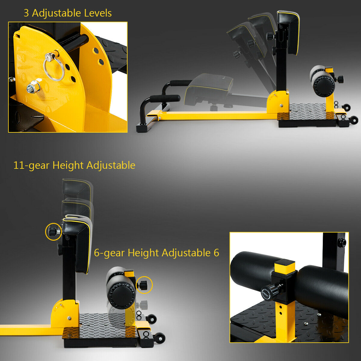 Multifunctional Deep Sissy Squat Machine