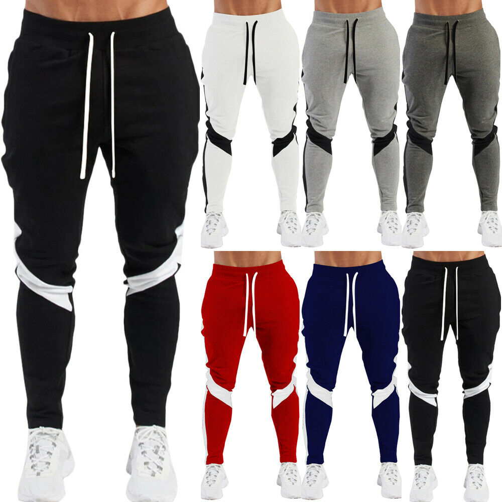 US Mens Pants Drawstring Jogging Jogger 