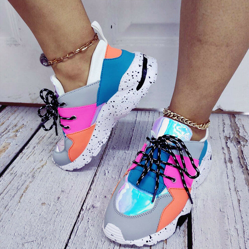 Women's Gym Sports Lace Up Shoes 