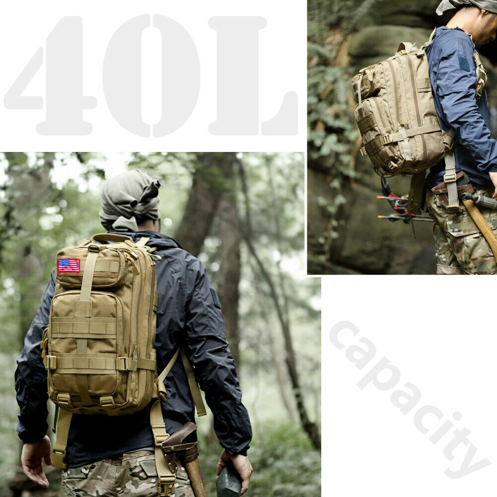  Military Outdoor Tactical Shoulder Backpack Camping Hiking Bag