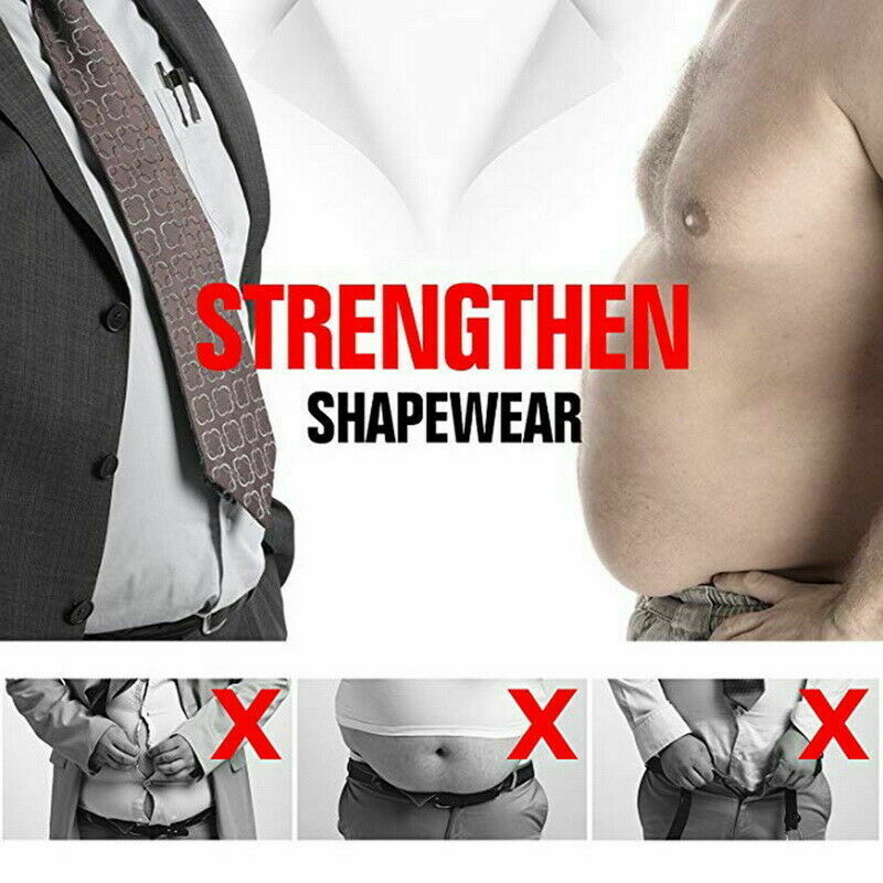 Men's Slimming Body Shaper Vest Abs Abdomen Compression Shirt Fitness Tank Tops