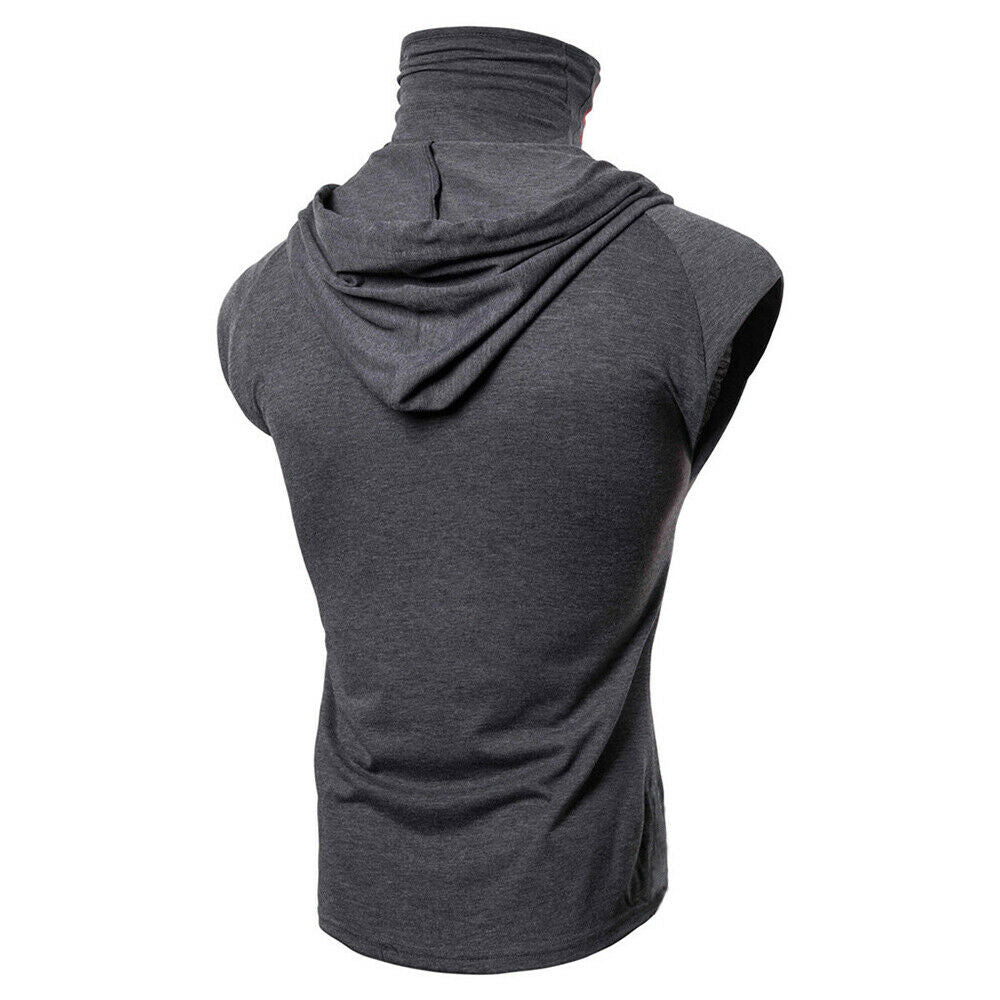 Men's Fitness Sleeveless Hoodie 