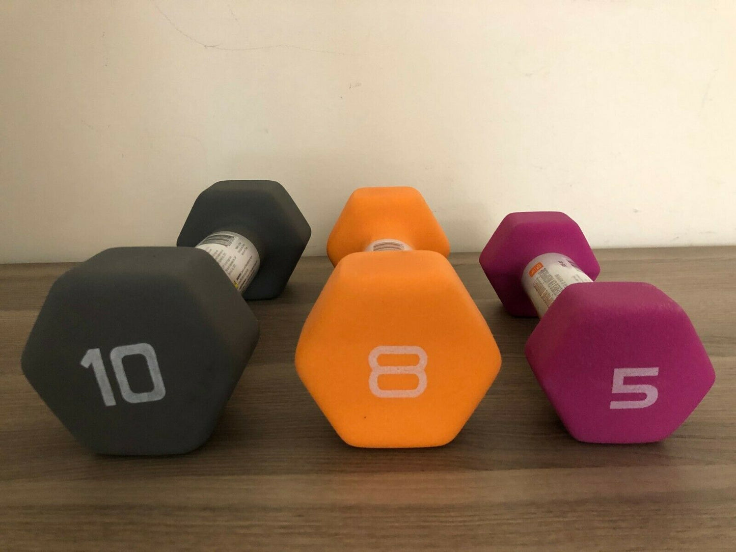 Cap Hex Neoprene Dumbbells Weights - 3LB 5LB 8LB 10LB 12LB pick your own bundle