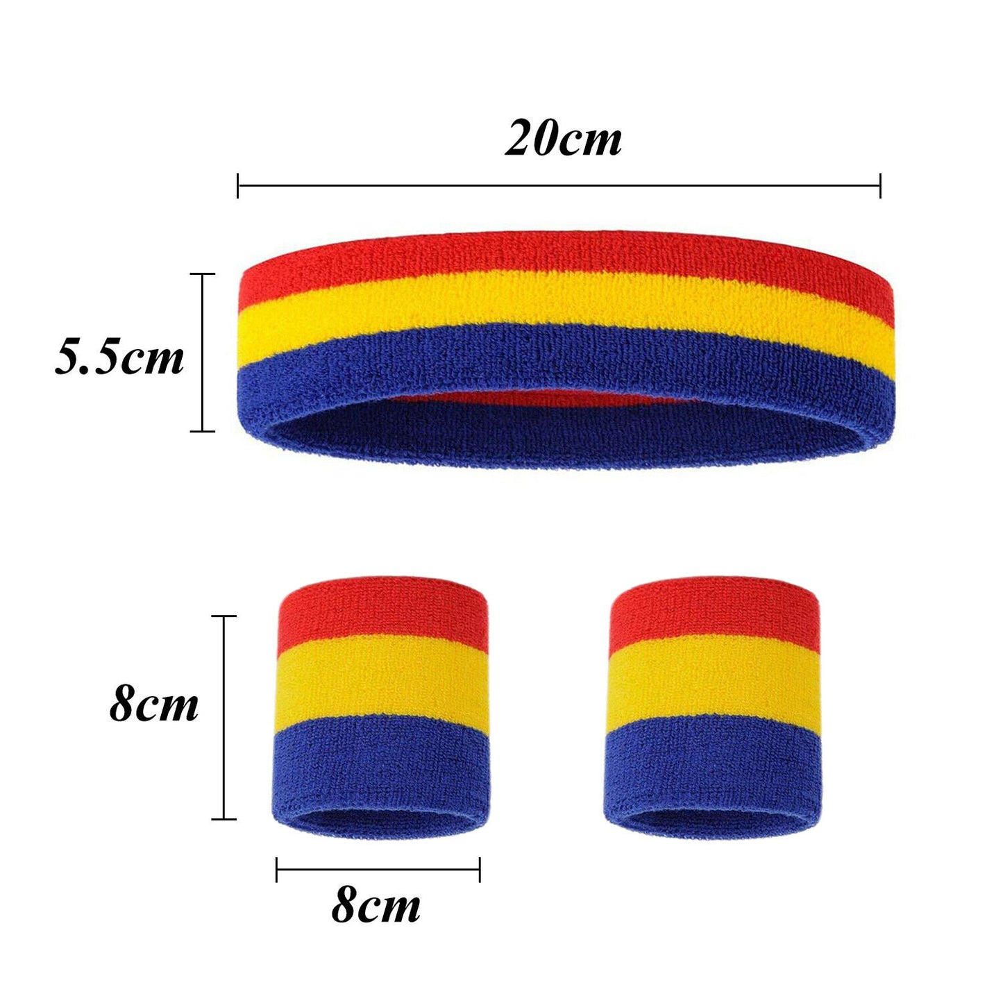 Fitness Sport Workout Wristbands & Headband