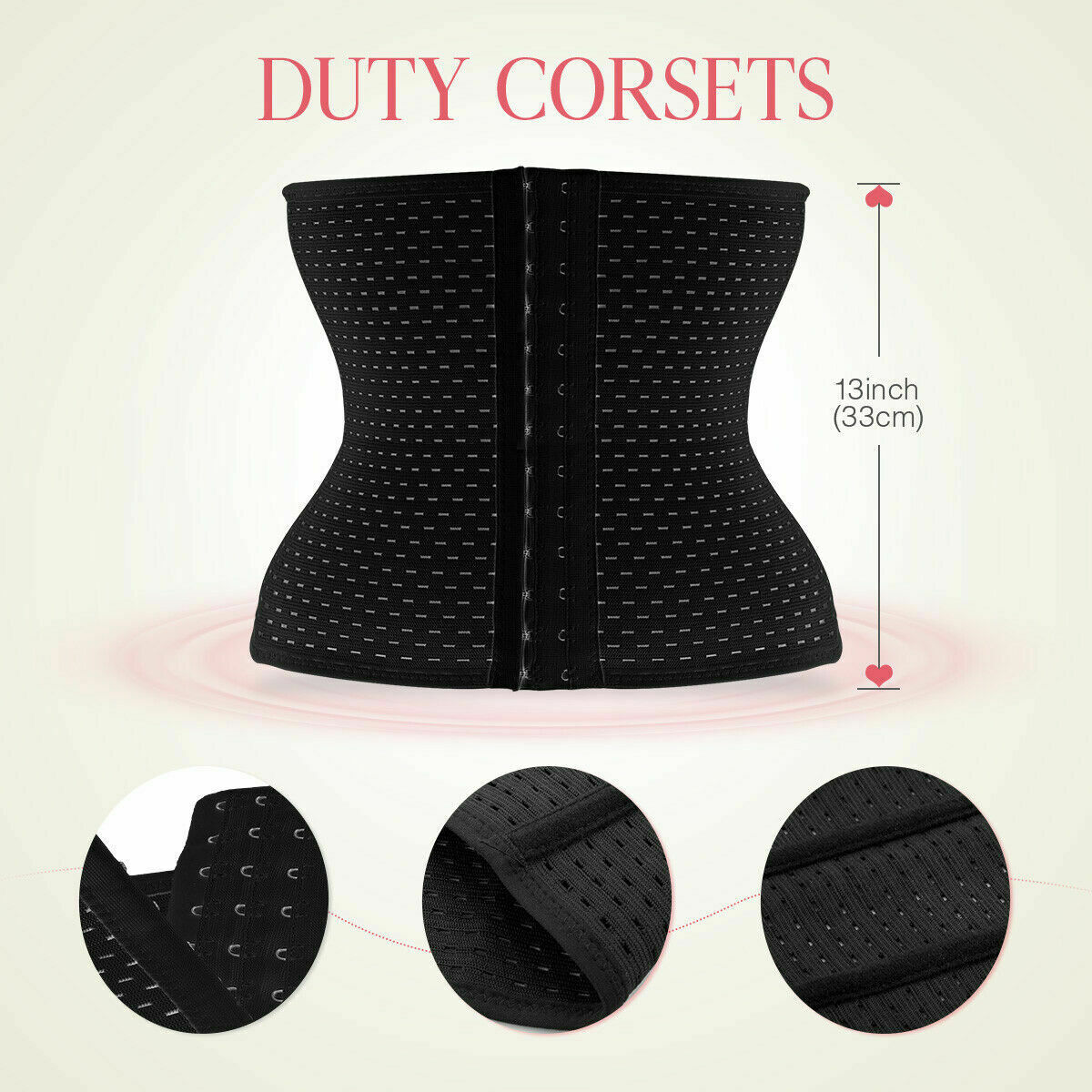 Corset Waist Trainer Training Shaper Body Shapewear Underbust Tummy Belt