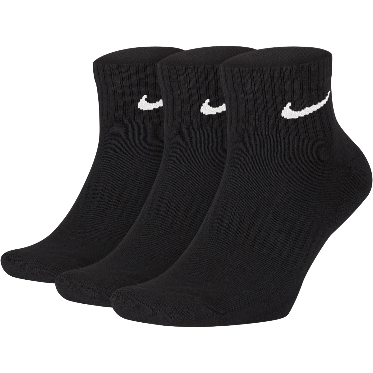 Nike Everyday Quarter Cushion Ankle Training Socks 3 Pairs Pack | Size 8-12