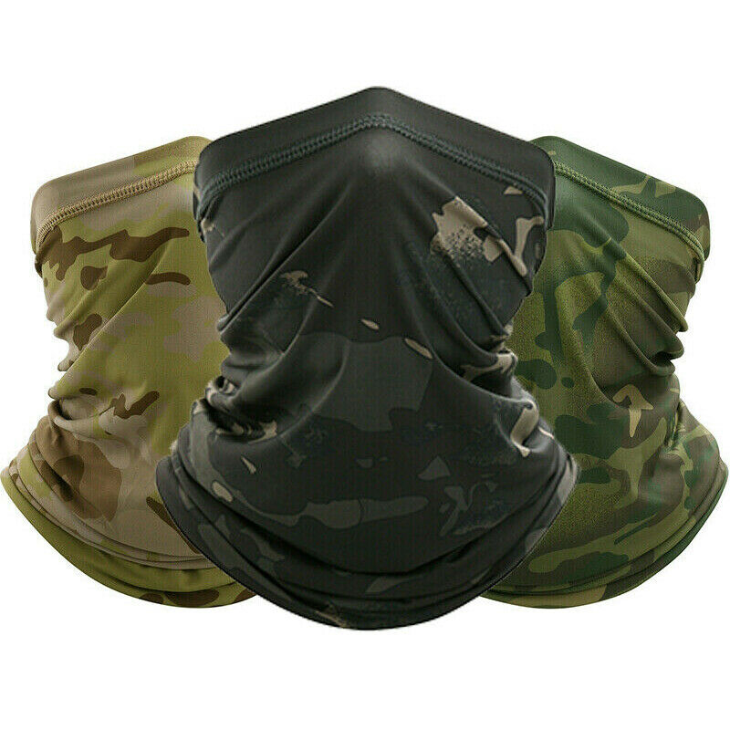 Camo Neck Gaiter Bandana Face Masks