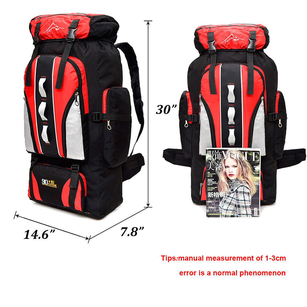  Outdoor Hiking Backpack Camping Rucksack Waterproof Shoulder Travel Bag