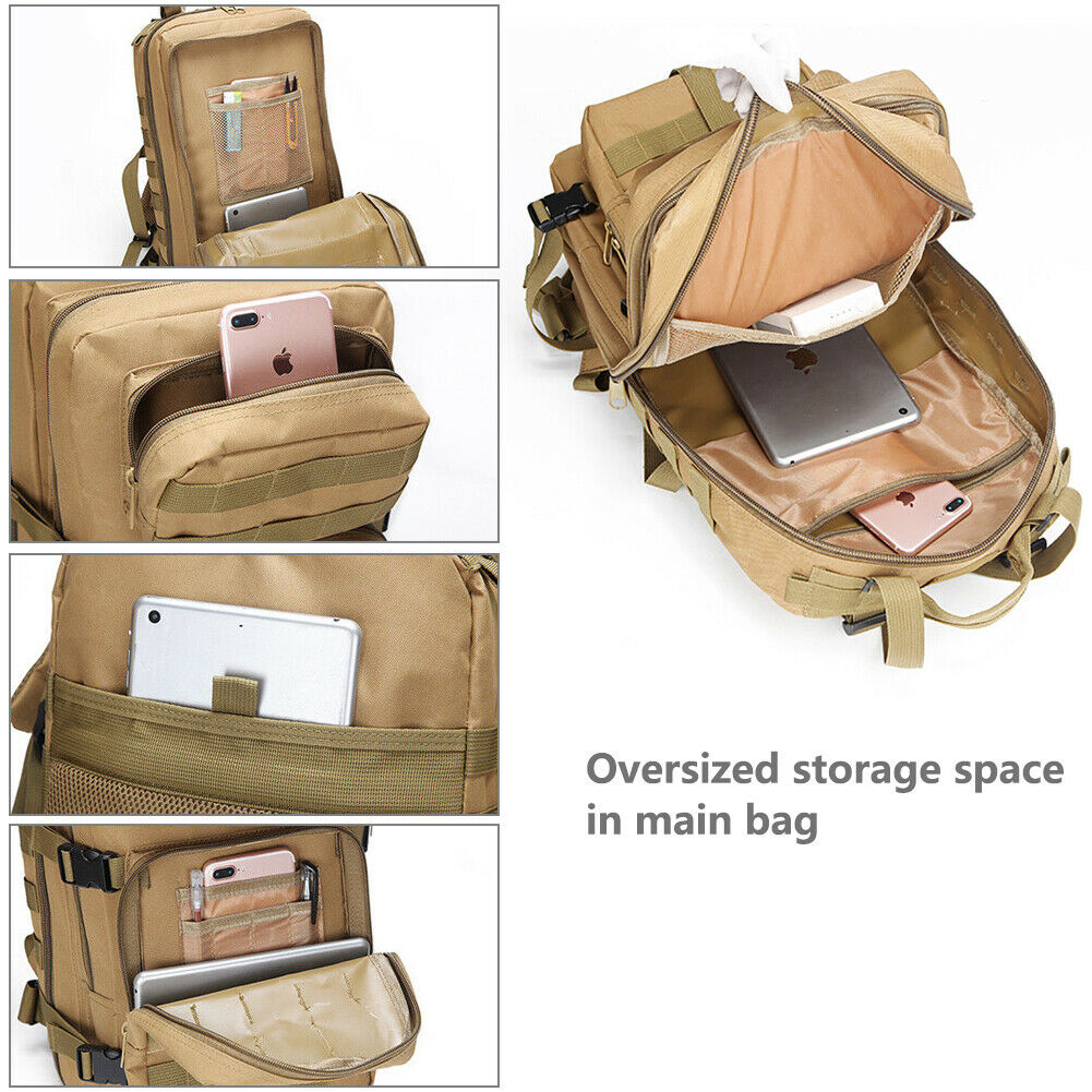  Military Outdoor Tactical Shoulder Backpack Camping Hiking Bag
