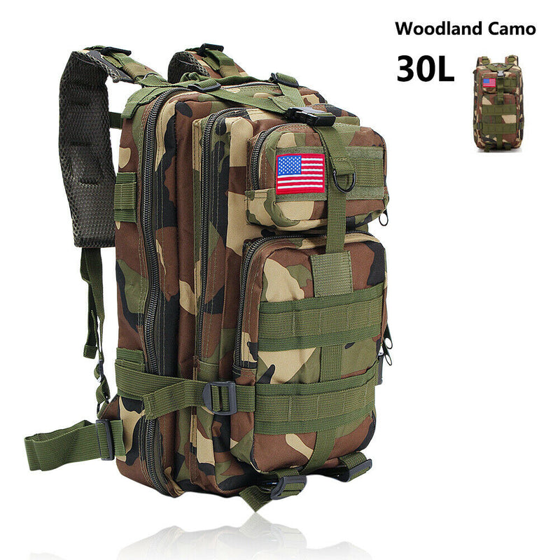 Military Outdoor Tactical Shoulder Backpack Camping Hiking Bag