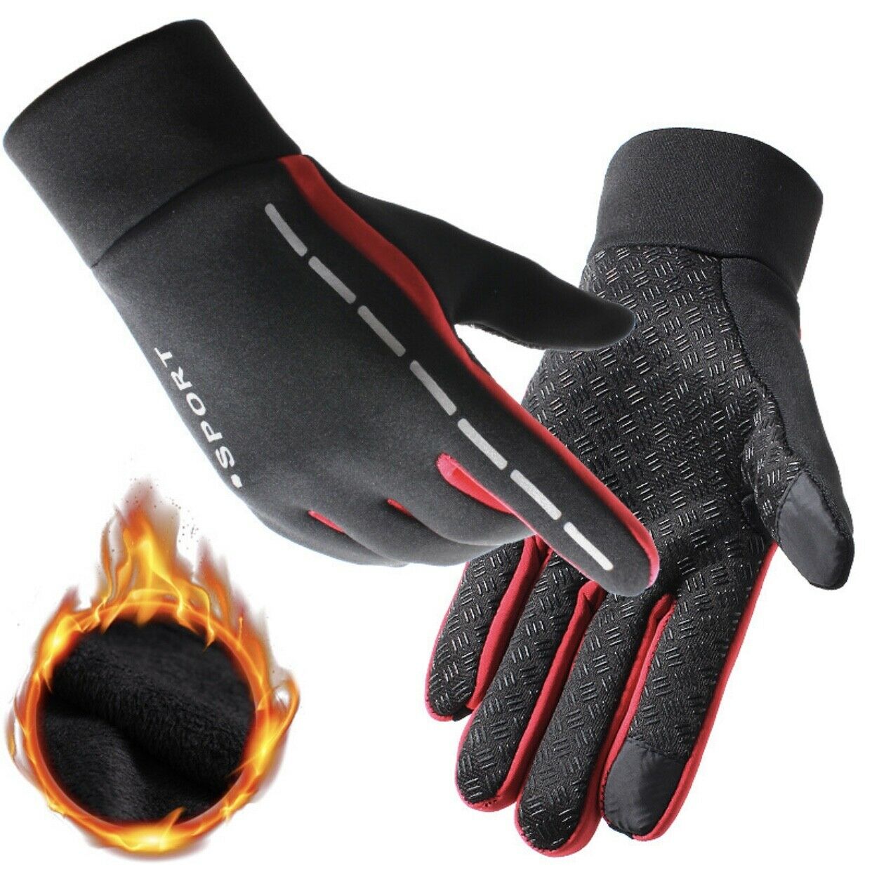 Women Men Winter Warm Gloves Windproof Thermal Touch Screen Mittens