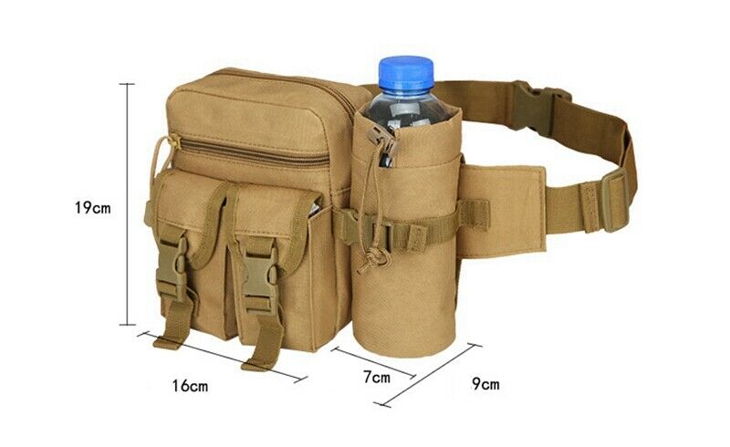 Outdoor Utility Tactical Waist Fanny Bag - Military Camping Hiking Belt Bag