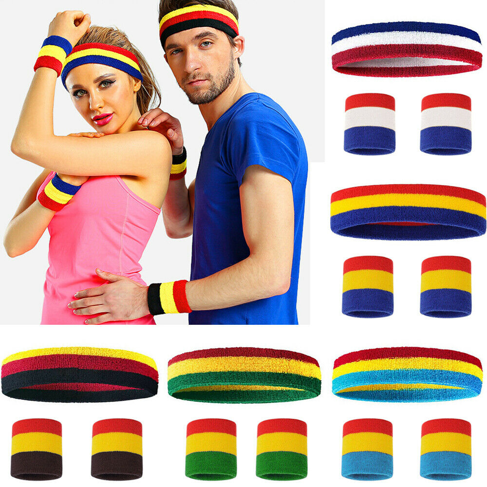 Fitness Sport Workout Wristbands & Headband