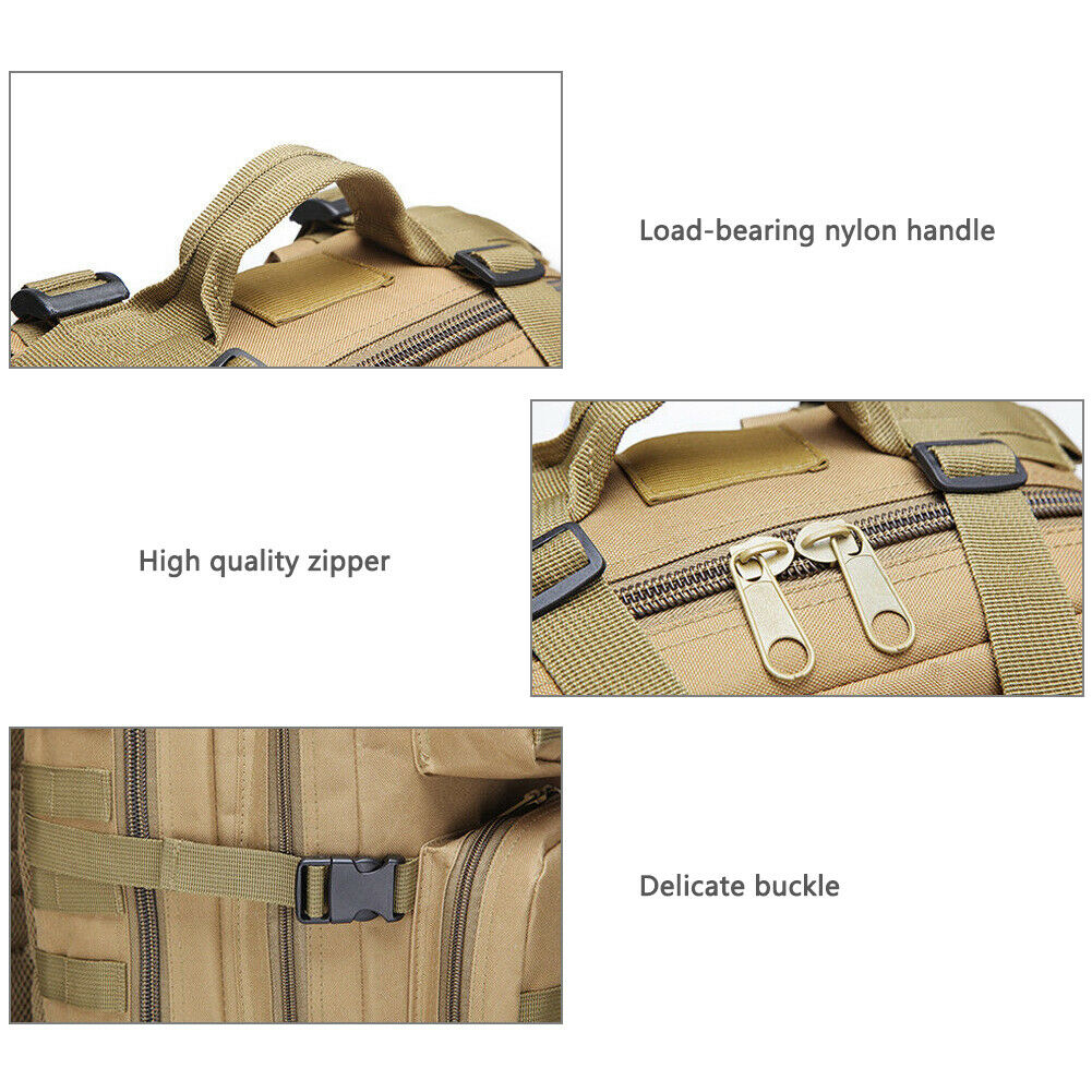  Military Outdoor Tactical Shoulder Backpack Camping Hiking Bag