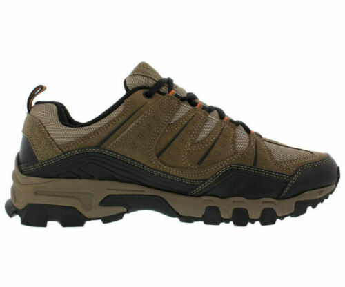 Fila MIDLAND Mens Brown Orange Trail Hiking Sneaker Shoes - SweatCraze