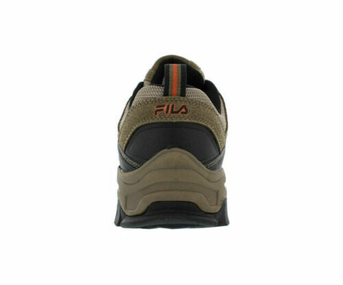 Fila MIDLAND Mens Brown Orange Trail Hiking Sneaker Shoes - SweatCraze