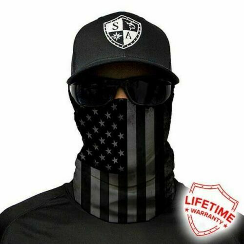 Armour Blackout American Flag Face Mask