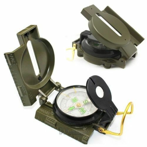 Metal Pocket Army Style Military Compass for Camping Hiking Outdoor 