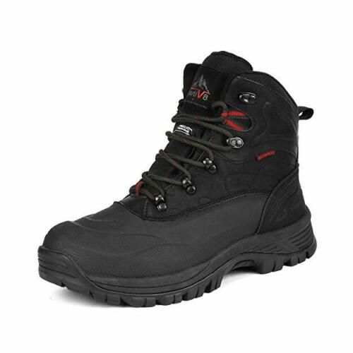 NORTIV 8 Men Boots Outdoor Waterproof Ankle Leather Hiking Work Shoe - SweatCraze