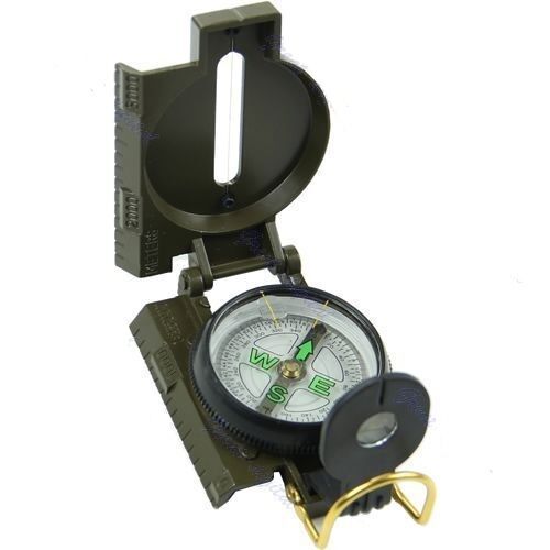 Metal Pocket Army Style Military Compass for Camping Hiking Outdoor 