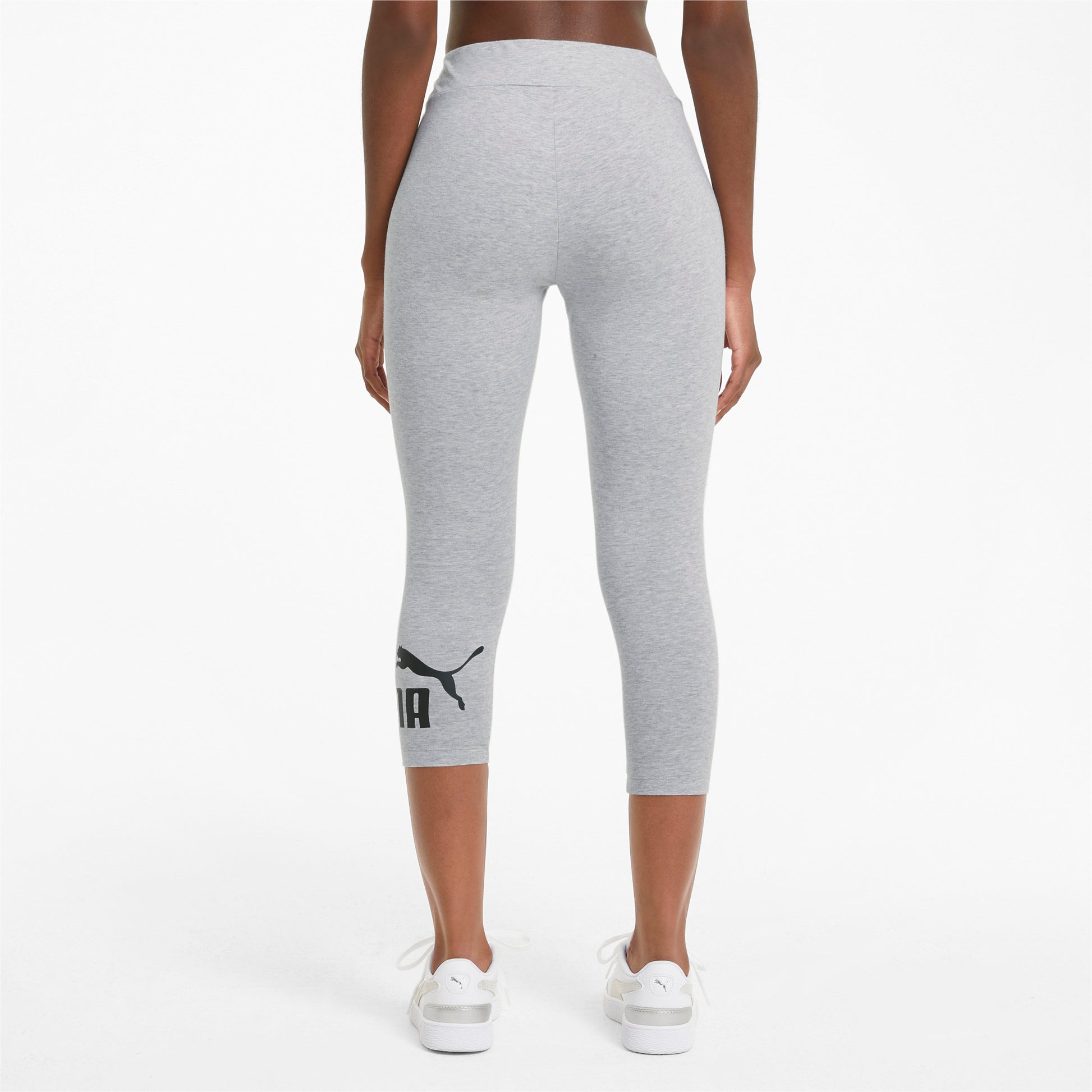 PUMA Women's Essentials 3/4 Logo Leggings - SweatCraze