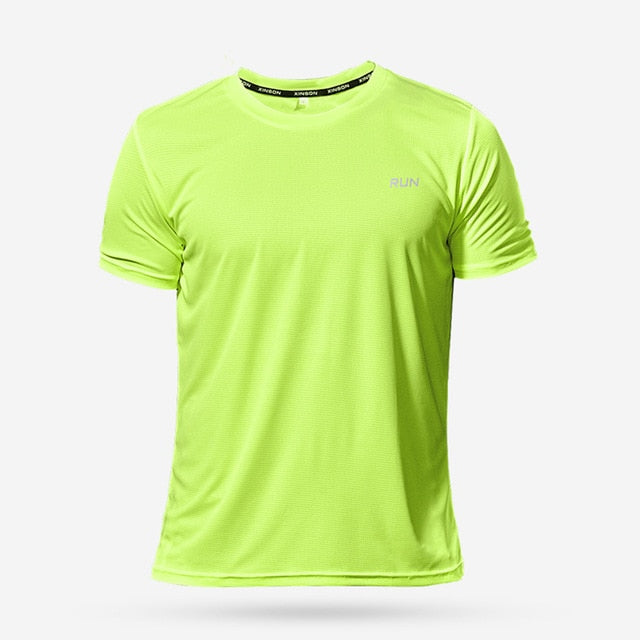 Breathable Quick Dry Short Sleeve Fitness Running T Shirt