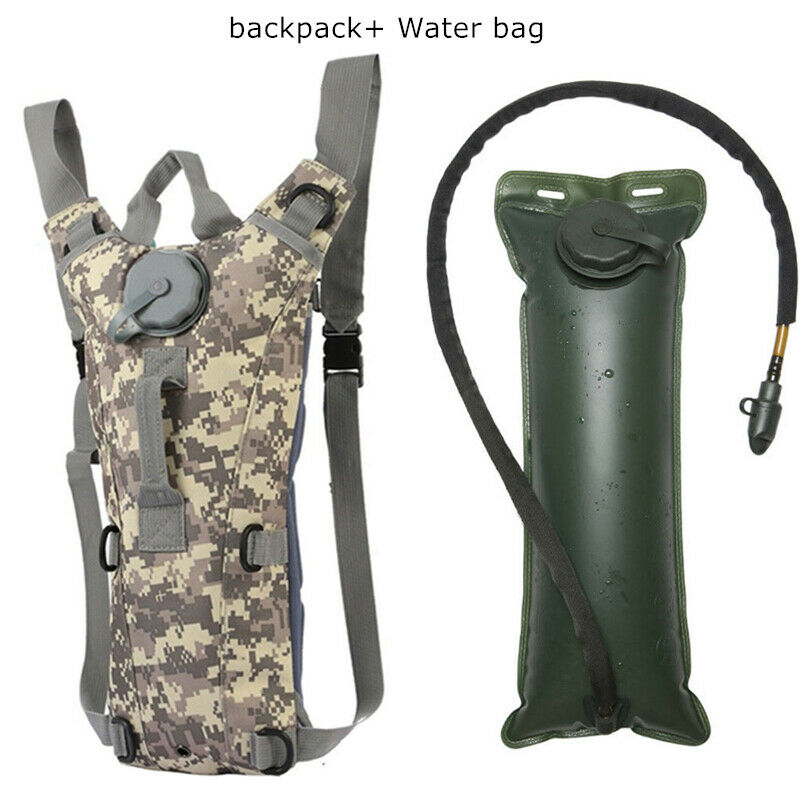 Back Camel 3L Water Bladder Hydration Backpack Pack for Outdoor Hiking Camping Running