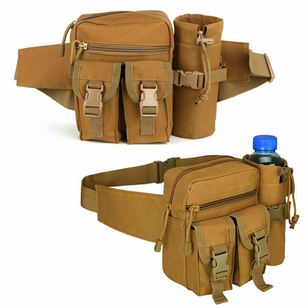 Outdoor Utility Tactical Waist Fanny Bag - Military Camping Hiking Belt Bag