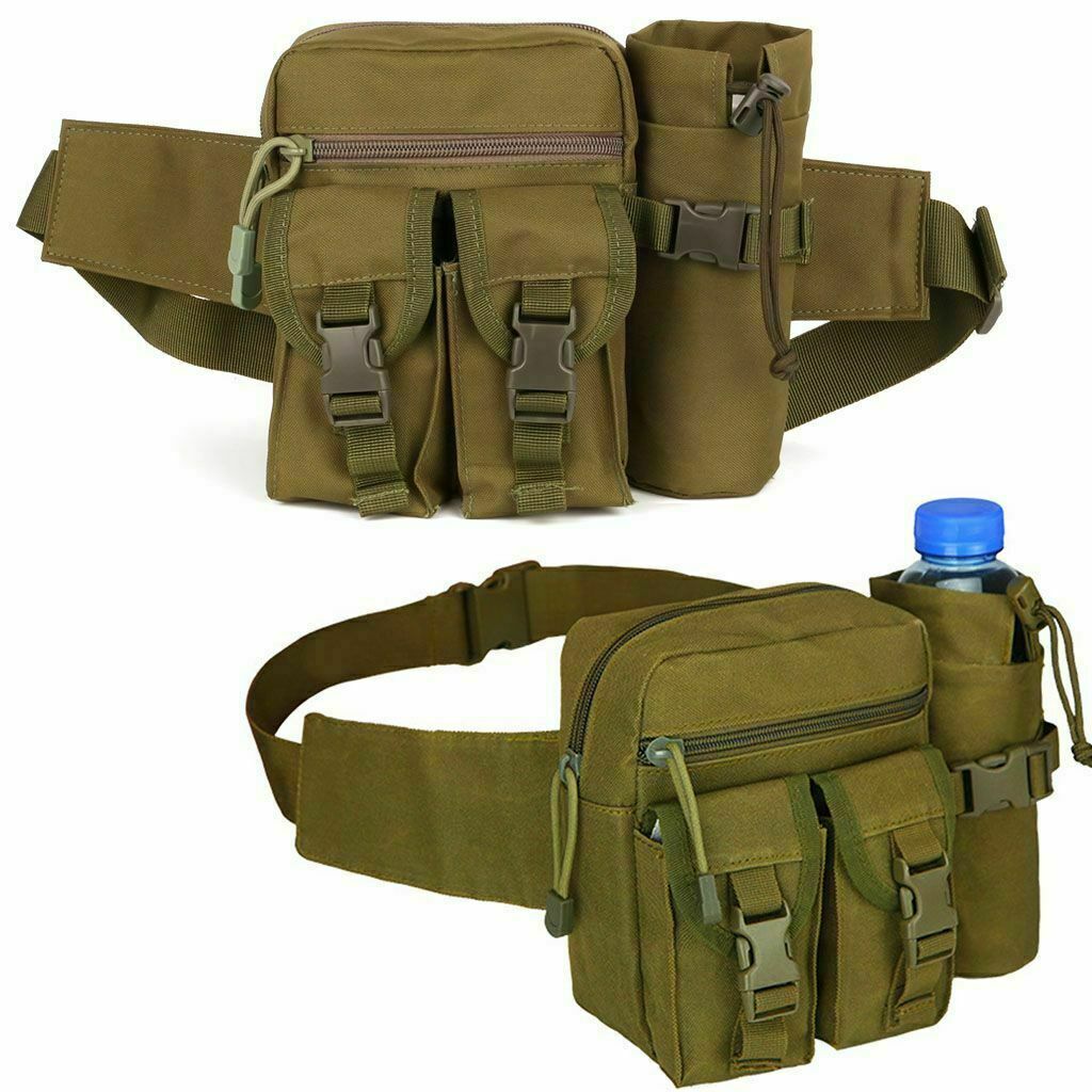 Outdoor Utility Tactical Waist Fanny Bag - Military Camping Hiking Belt Bag