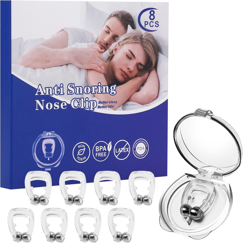 Snore Stopper Set - Adjustable Magnetic Nose Clip for Quiet & Comfortable Sleep